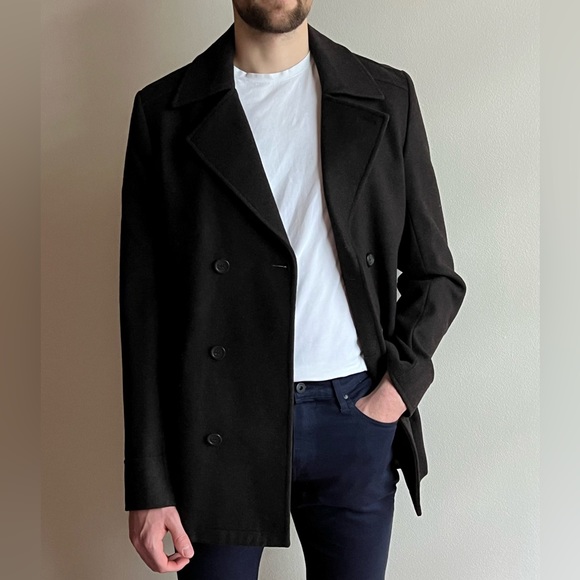 Hugo Boss Brown Peacoat - Size L - Picture 1 of 7